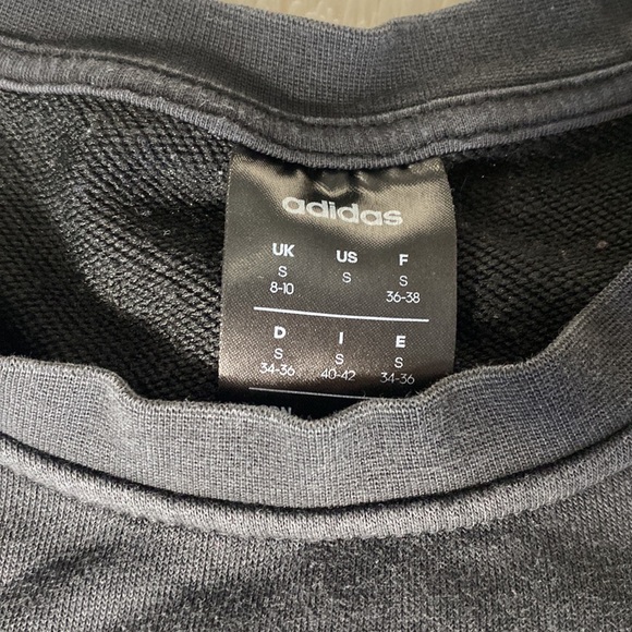 Adidas Black Crew Sweatshirt - Picture 3 of 3